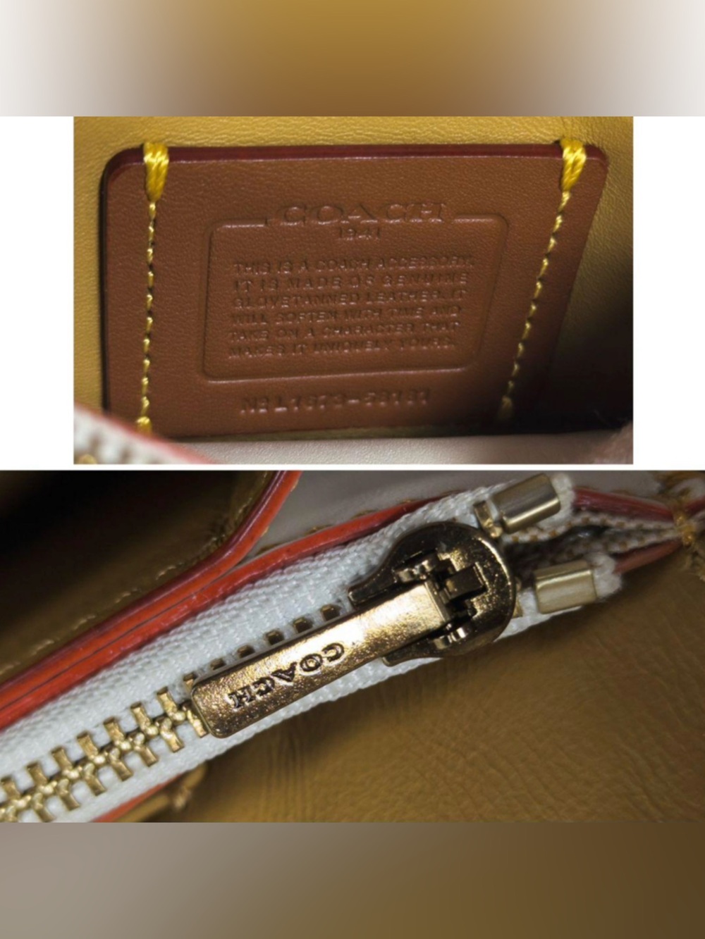 Coach 1941 Collection Tea Rose Clutch EUC - Picture 8 of 10